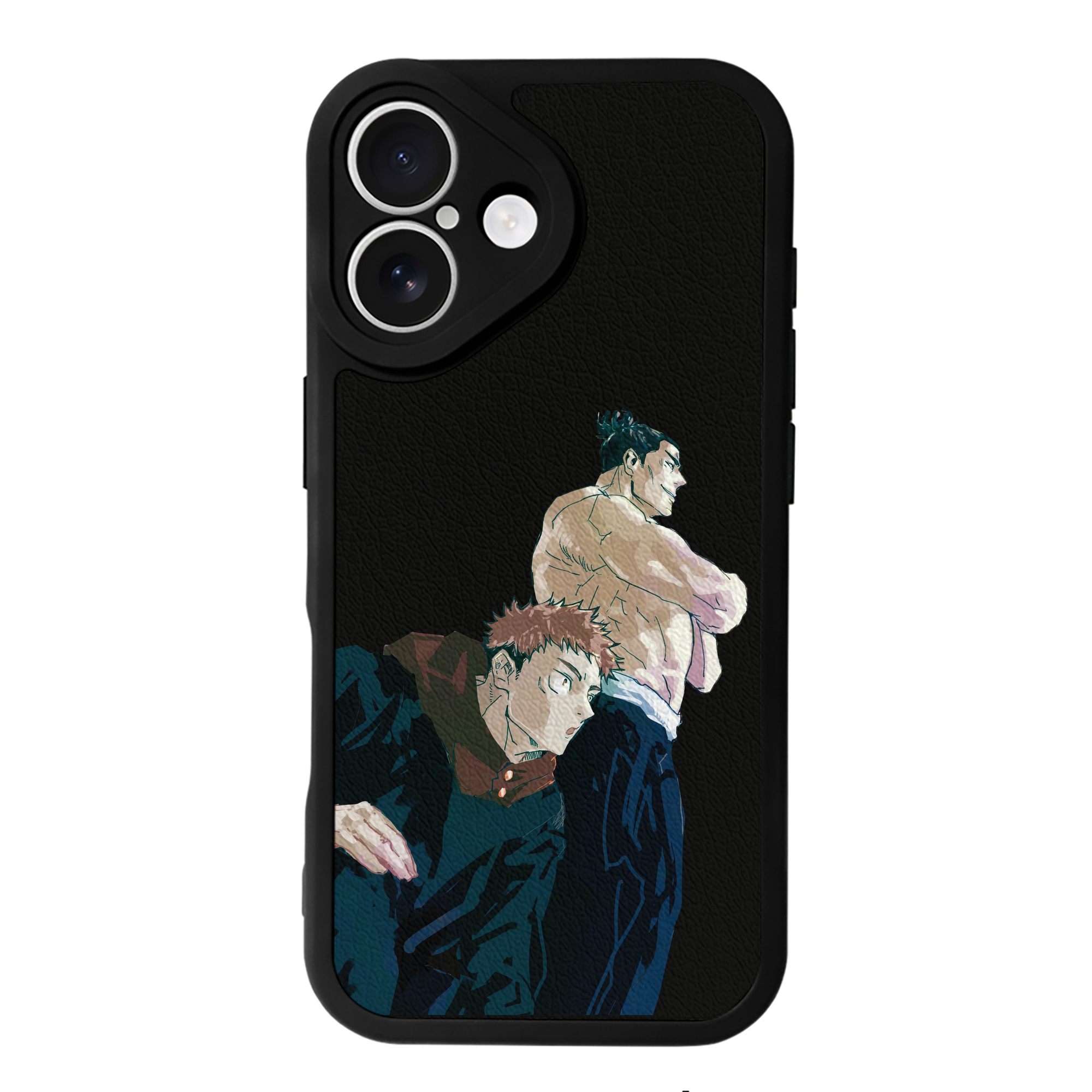 （画像用） 呪術廻戦 Jujutsu Kaisen 【iPhone 16シリーズ対応】シリコンスマホケース（レザー調） 材質：シリコン